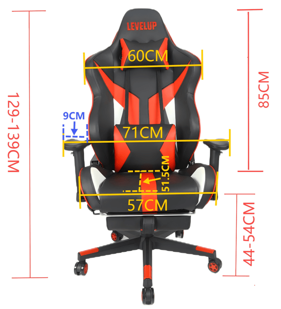 כיסא גיימינג אדום איכותי
